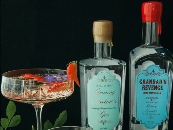 grandads gin glass
